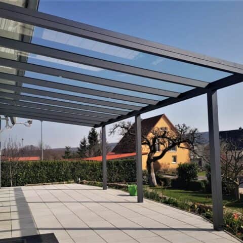 Terrassenüberdachung Alu Glas (VSG) - Terrassendach vom Fachmann.