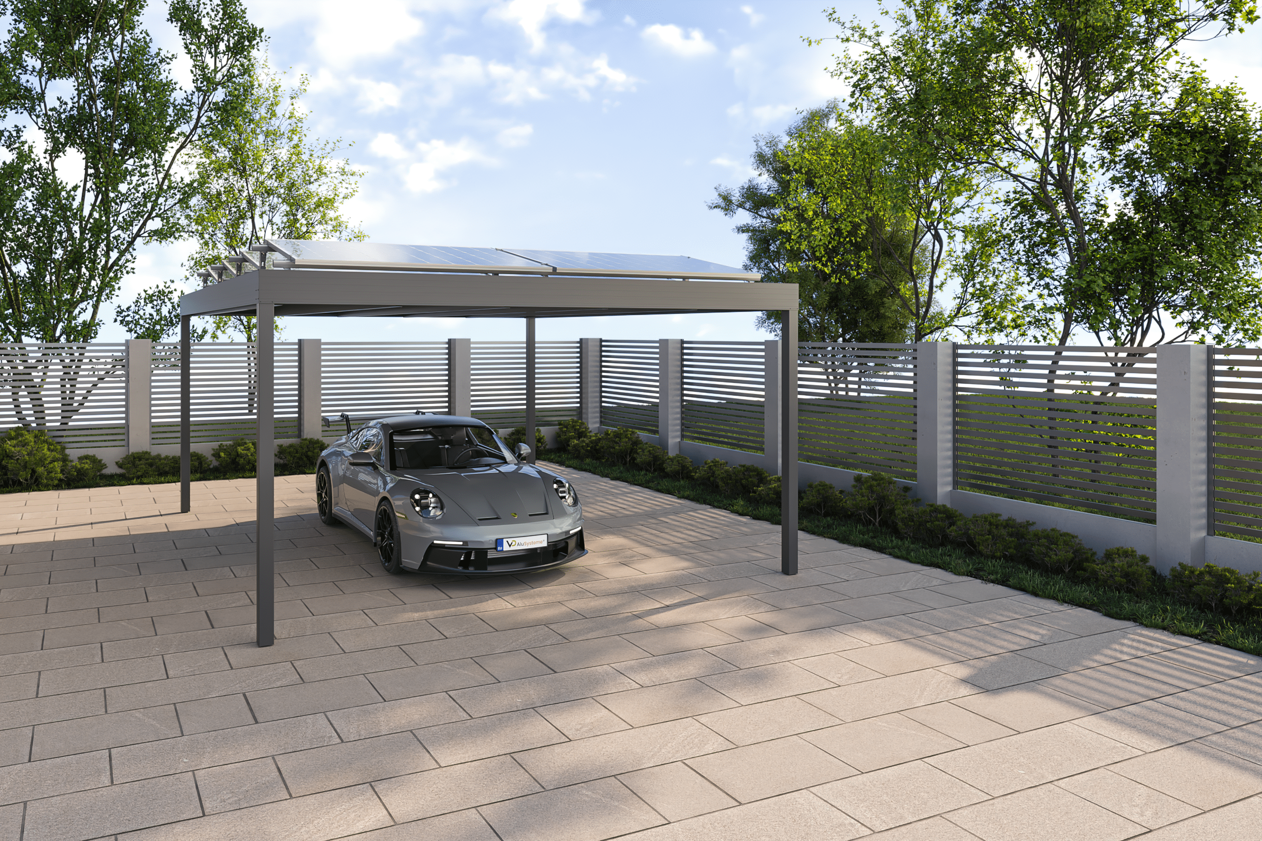 garage aus sandwichplatten alu