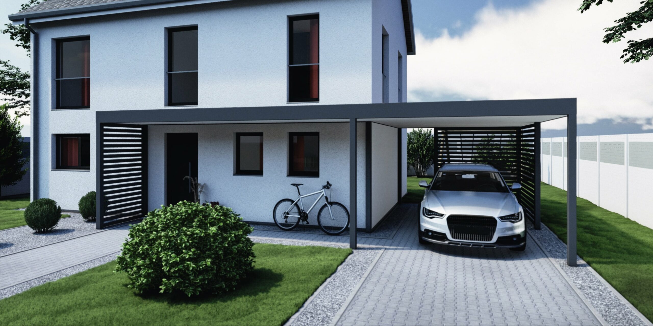 Vordach Haustür: Eingangsüberdachung nach Maß