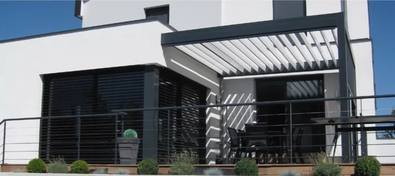 Pergola Lamellen - drehen und verschieben -00002