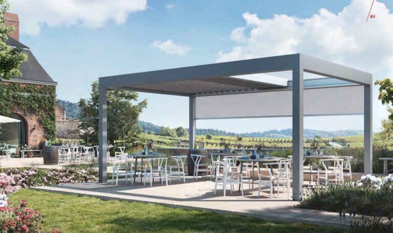 Lamellendach für Gastronomie und Hotellerie