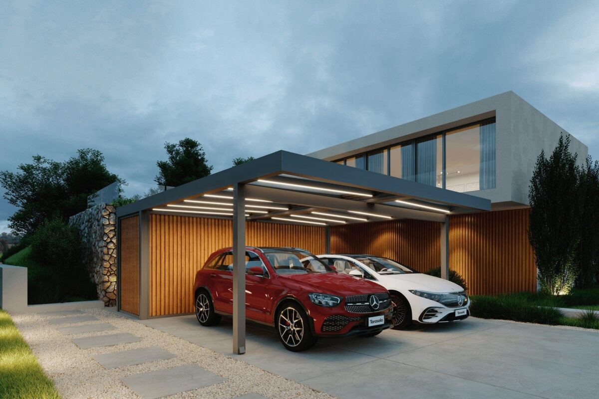 Carports Trends, die begeistern. Der Carport hat sich längst von seiner ursprünglichen Funktion als schlichter Unterstellplatz emanzipiert. Er ist heute ein integraler Bestandteil moderner Architektur, ein Ausdruck individuellen Stils