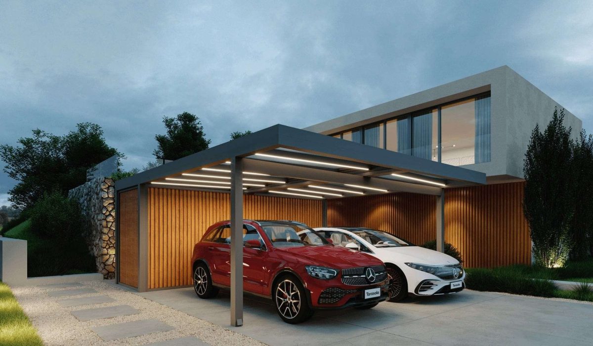 Carports Trends, die begeistern. Der Carport hat sich längst von seiner ursprünglichen Funktion als schlichter Unterstellplatz emanzipiert. Er ist heute ein integraler Bestandteil moderner Architektur, ein Ausdruck individuellen Stils