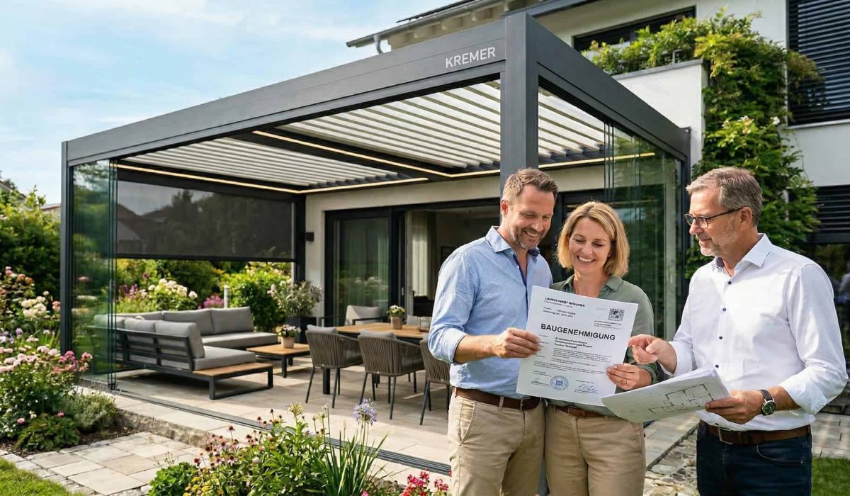 Bioklimatische Pergola Baugenehmigung in Bayern